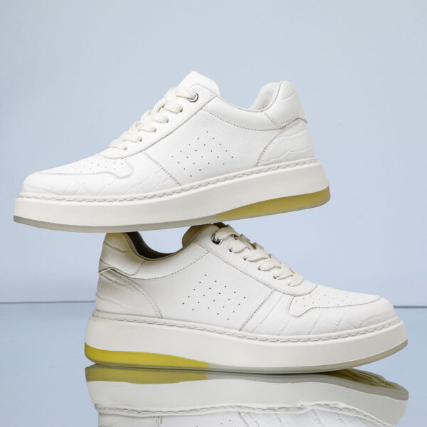 Cowhide Genuine Leather Sneakers High-End Men's Casual Shoes - Image 3