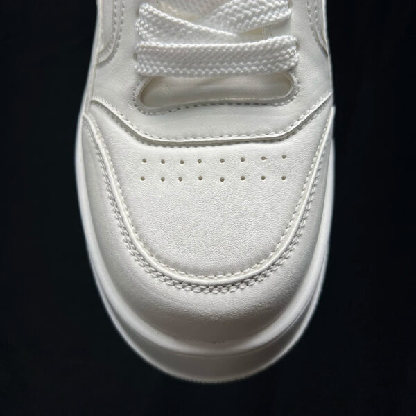 White Soft Sole Breathable Versatile Genuine Leather Men's Casual Shoes - Image 3