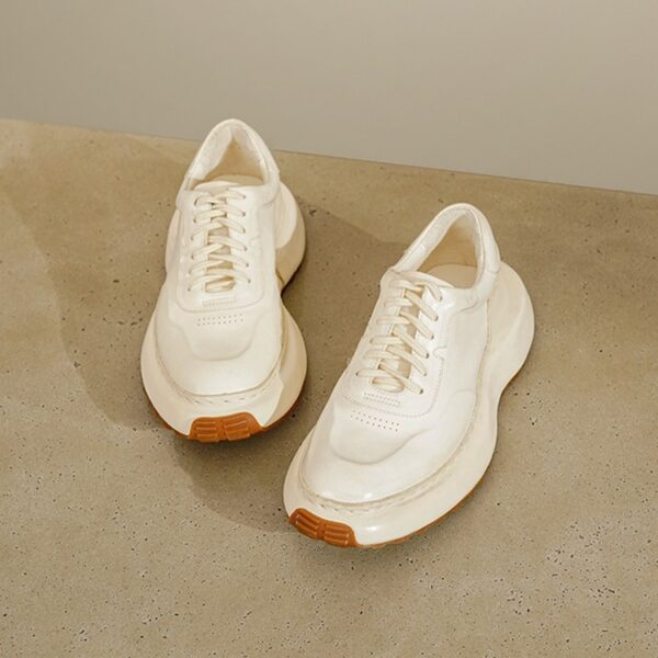 Fashion Horse Leather Anti-Slip Leather Shoes Retro Handmade Dad Shoes - Image 3