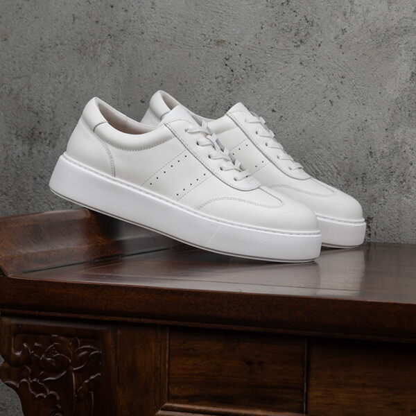 Men's Genuine Leather Sneakers Casual High-End Breathable Leather Shoes