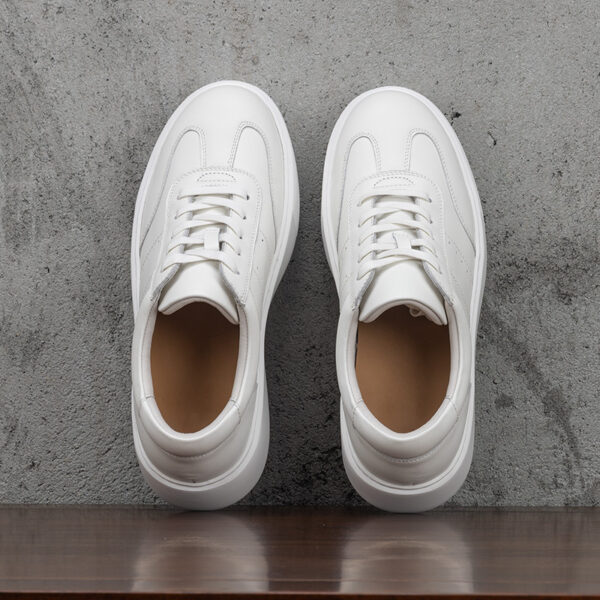 Men's Genuine Leather Sneakers Casual High-End Breathable Leather Shoes - Image 3