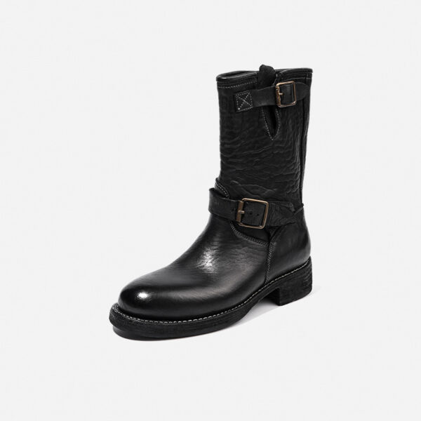 Chunky Heel Ladies Knight Boots British Style High Boots All-Match Women's Boots - Image 2