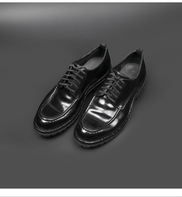 Black Wear-Resistant Handmade Business Leather Shoes High-End Cordovan Leather Men's Shoes