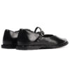 Fashion Black Soft-Soled Cross-Buckle Leather Shoes - Image 2