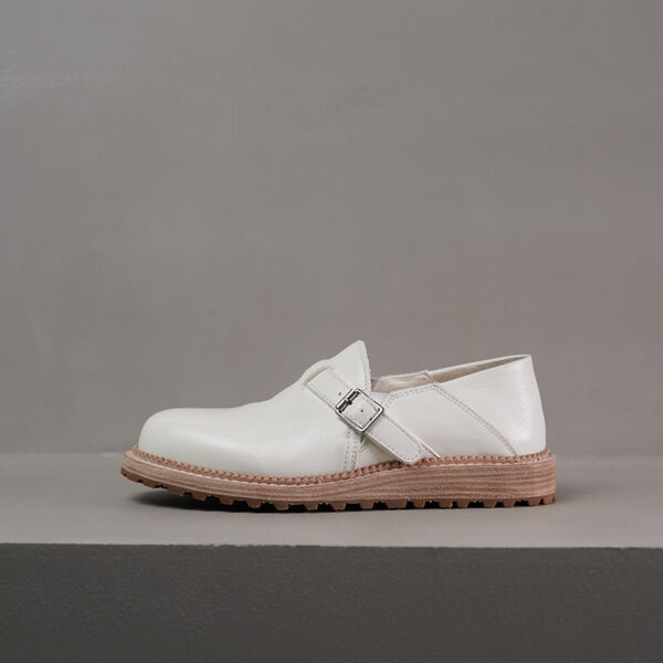 White Casual Slip-On Loafers For Women