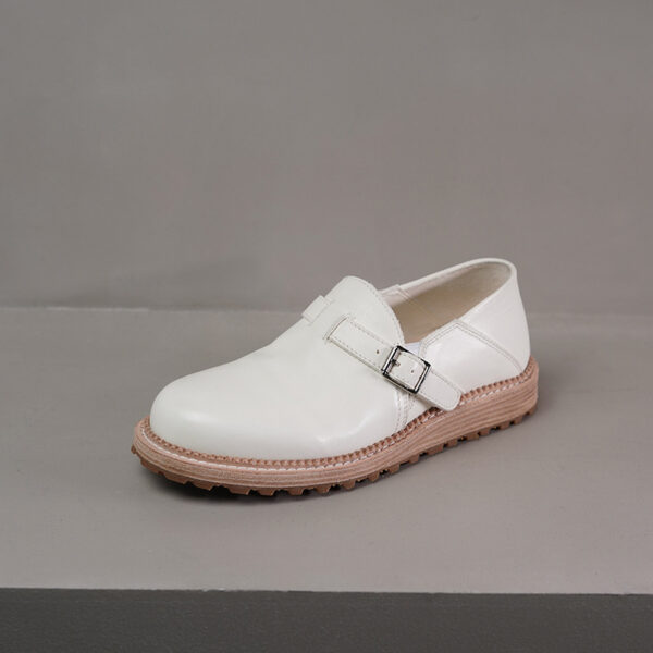 White Casual Slip-On Loafers For Women - Image 2