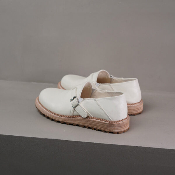 White Casual Slip-On Loafers For Women - Image 3