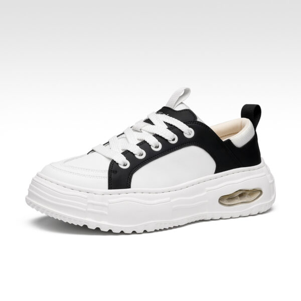 Fashion Cowhide Genuine Leather Sneakers High-End Men's Casual Shoes