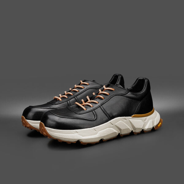 High-Grade Horse Leather Men's Sports Casual Shoes Lightweight Breathable Dad Shoes