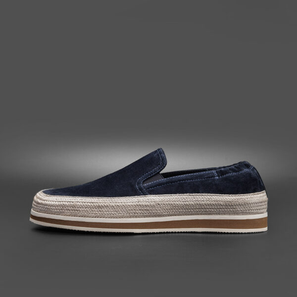 Lazy Slip-On Men's Navy Loafers Summer Shallow Breathable Lightweight Fisherman Shoes - Image 3