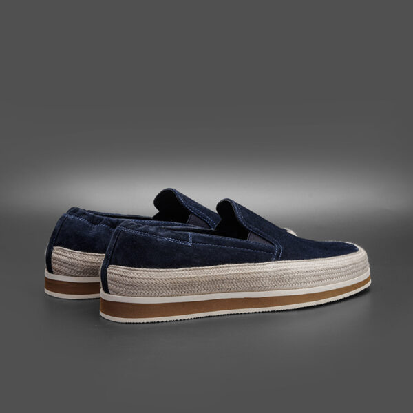 Lazy Slip-On Men's Navy Loafers Summer Shallow Breathable Lightweight Fisherman Shoes - Image 4