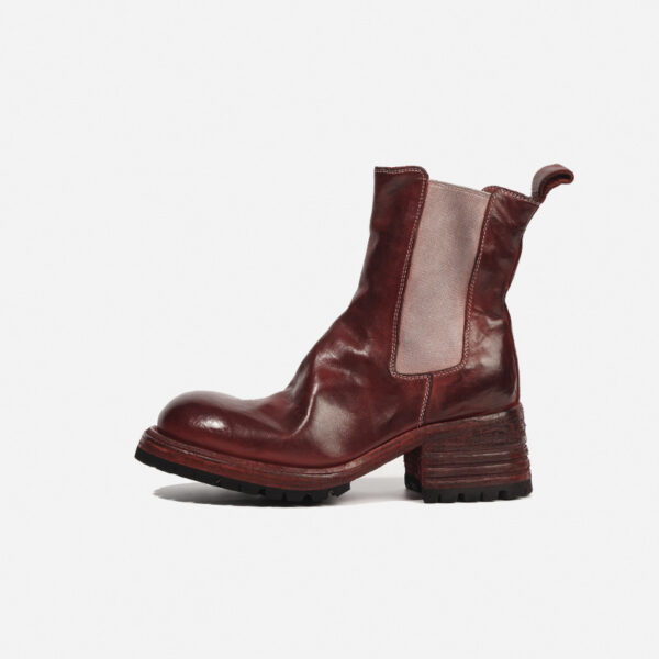 High-Grade Washed Horse Leather Women's Boots Thick Sole High-Calf Boots - Image 3