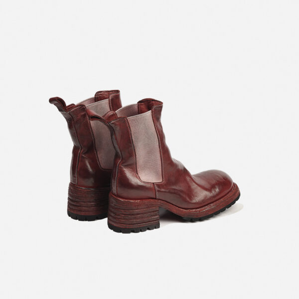 High-Grade Washed Horse Leather Women's Boots Thick Sole High-Calf Boots - Image 4