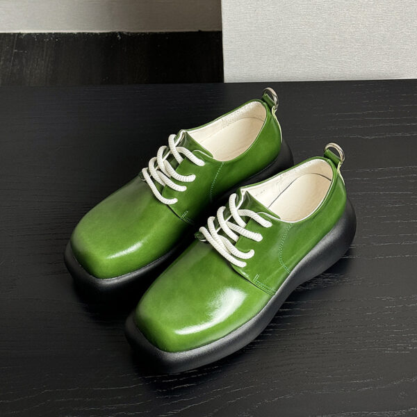 Men's High-End Thick-Soled Height-Enhancing Large-Toe Casual Shoes - Image 2