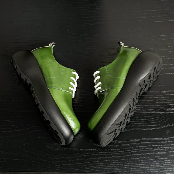 Men's High-End Thick-Soled Height-Enhancing Large-Toe Casual Shoes - Image 3