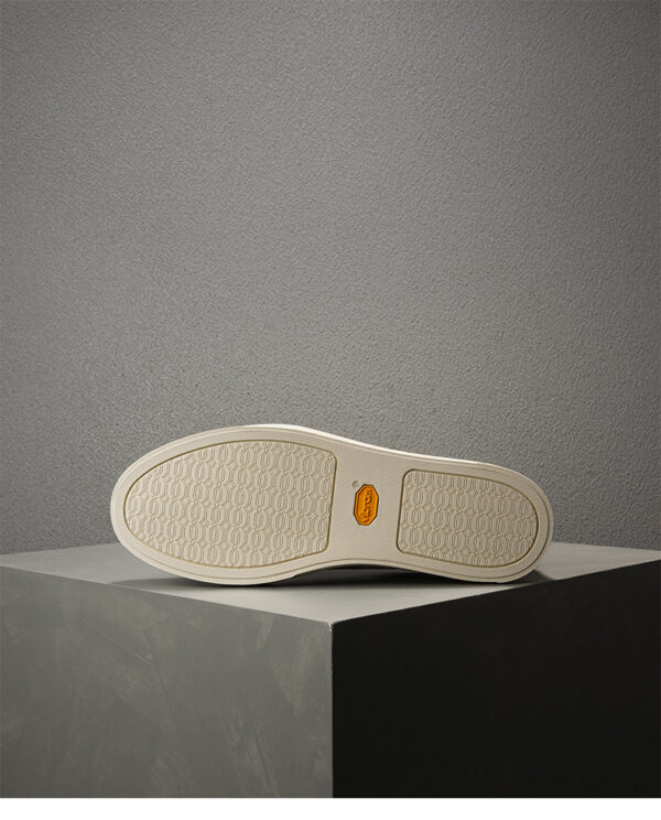Genuine Leather Flat Casual White Sneakers Breathable Lightweight Shoes For Men - Image 2